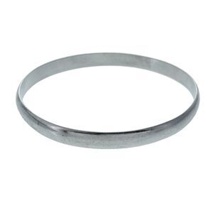 Vintage Silver Tone 6.7mm Classic Bangle Bracelet 8.25"